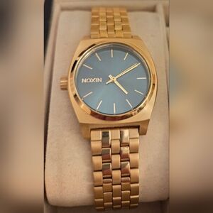 Gold and Green Men's Watch